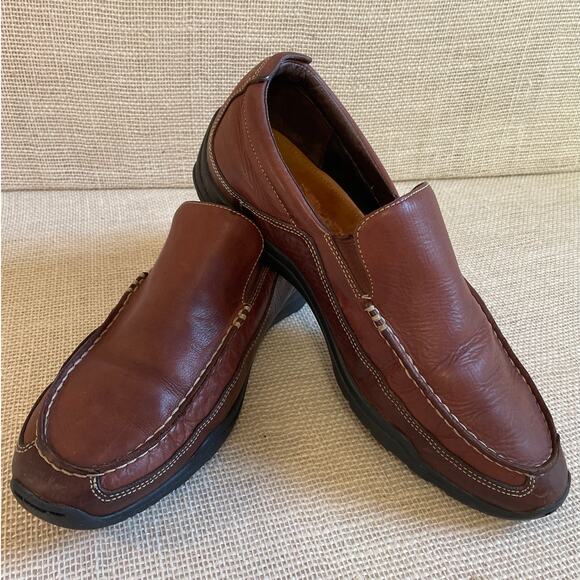 Cole Haan Nike Chestnut Brown Slip On Loafers Mens Size 11 W Style C08038 - Picture 1 of 9